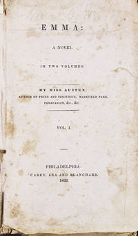 Emma: A Novel. In Two Volumes. By Miss Austen ..