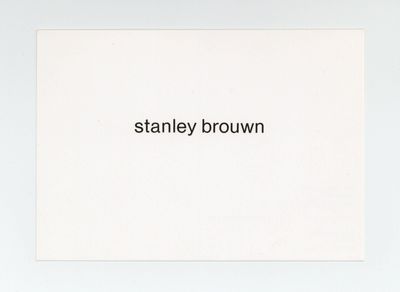 Exhibition postcard: stanley brouwn (20 February-20 March 1981)