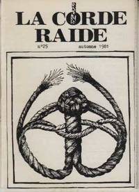 La corde raide numero 25 automne 1981