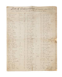 List Of Subscribers To The Association Established in the Town..