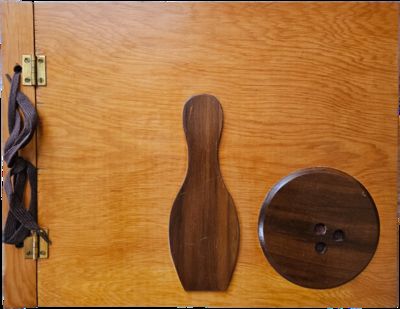 Unique Bowling-Themed Wooden Scrapbook Album
