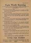 Facts Worth Knowing and Isn’t It True? [Two Handbills Concerning Women’s Suffrage]