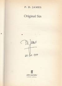 image of Original Sin (signed and dated on publication date by James)
