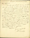 Autograph letter signed to Thomas J. Pettigrew