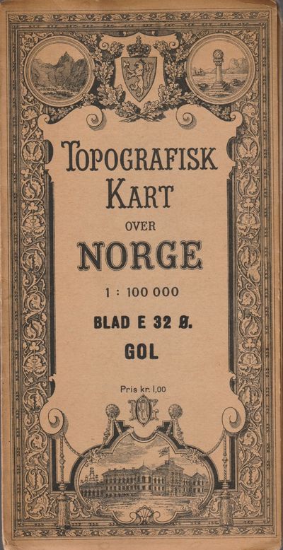 Topografisk kart over Norge. Blad E 32 Ø. Gol.…