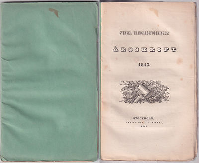 Svenska trädgårdsföreningens årsskrift 1843.
