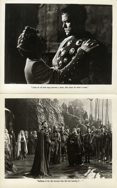 Orson Welles (actor, director) MACBETH [1948] Photo archive