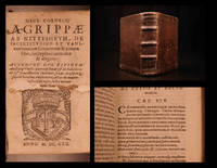 Henr. Cornelii Agrippae ab Nettesheym De incertitudine et vanitate omnium scientiarum & artium liber, lectu… by Heinrich Cornelius AGRIPPA - Hardcover - 1622 - from Schilb Antiquarian Rare Books (SKU: 5580)