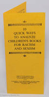10 Quick Ways to Analyze Children's Books for Racism and Sexism