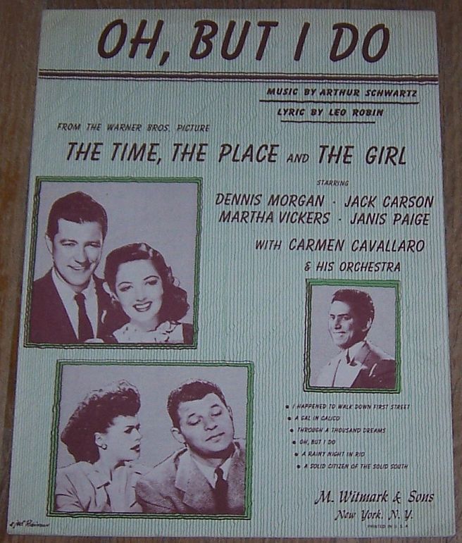 Sheet Music - Oh, But I Do