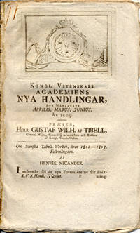 Om svenska tabell-werket, åren 1801-1805.…
