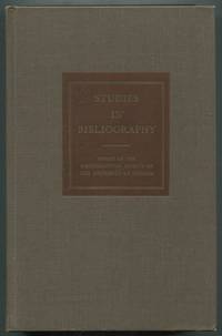 Studies in Bibliography: Papers of the Bibliographical Society of the University of Virginia: Volume Twenty-Two