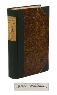 Complete Poems & Prose of Walt Whitman 1855... 1888. Authenticated & Personal Book (handled by W.W.)... Portraits from Life... Autograph