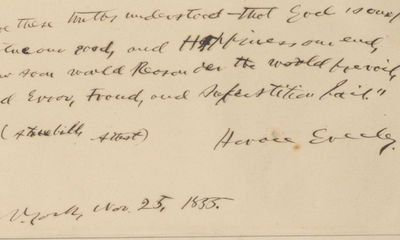 Horace Greeley: A Shared Belief in the Goodness of God Would Let ""reason o’er the world prevail""