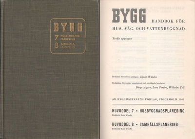 BYGG. HANDBOK FÖR HUS- VÄG- OCH VATTENBYGGNAD.…