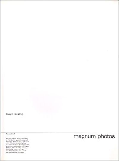 MAGNUM PHOTOS TOKYO CATALOG / CATALOGUE.