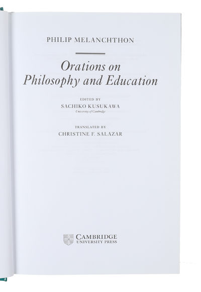 Orations on Philosophy and Education. (Cambridge Texts in the History of Philosophy) (photo 2)