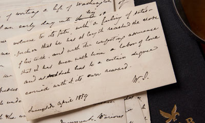 An American Treasure: Washington Irving's Original Manuscript, Not Only His Final Piece of the Life of Washington But His Last Published Piece, Summing Up His Pride in Washington, His Goals in the Work, and His Career