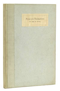 Poems and Translations. [Preface by W.B. Yeats]