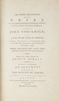 The Whole Proceedings on the Trial... Against John Stockdale..
