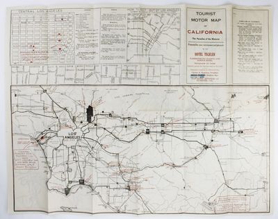 Tourist Motor Map of California. The Paradise of the Motorist
