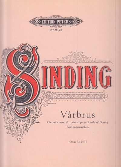 Vårbrus. Frühlingsrauschen for piano. Opus 32. Nr…