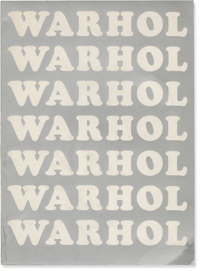 WARHOL: Katalog [Catalog] Kunstverein Berlin + Nationalgalerie [National Galerie] Berlin 1969