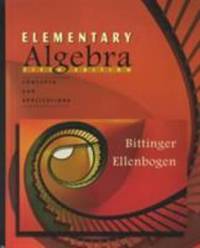 Elementary Algebra : Concepts and Applications