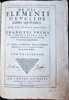 De gli elementi d'Euclide libri quindici.  Con gli scholii antichi <br />