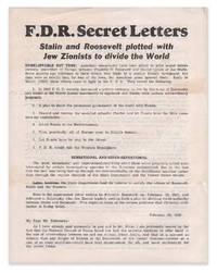 F.D.R. Secret Letters. Stalin and Roosevelt plotted with Jew Zionists to divide the World