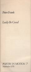 LADY BE GOOD (Poetry in Motion 7 - November 1976)