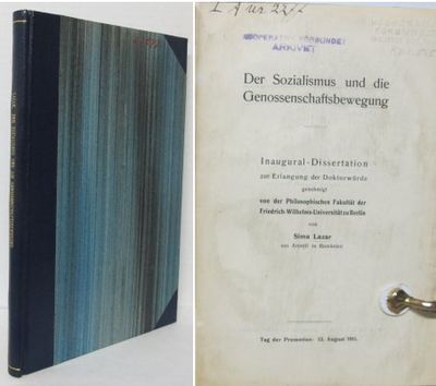 Der Sozialismus und die Genossenschaftsbewegung.…