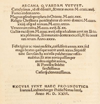 Prognosticatio