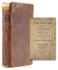 image of The Family Receipt Book containing Eight Hundred Valuable Receipts in various Branches of Domestic Economy; selected from the Worksa of the most approved writers Ancient and Modern; and from attested Communications of Scientific Friends. Second American Edition