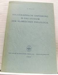 Bibliographische Einführung in das Studium der…