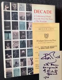 Decade: A Collection of Poems from the First Ten Years of The Wesleyan Poetry Program (Burt Britton's Copy--Signed by 6 of the Contributors)