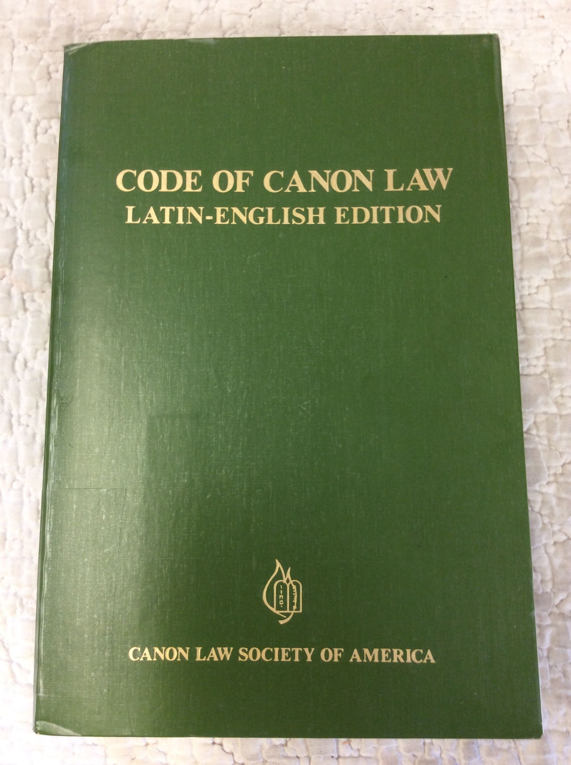 CODE OF CANON LAW LatinEnglish Edition by Canon Law Society of America 1983