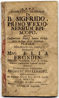 Dissertatio gradualis de b. Sigfrido, primo…