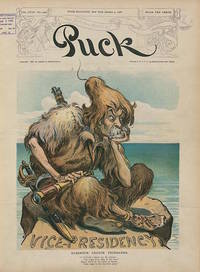 Puck Magazine Cover "Robinson Crusoe Fairbanks". January 3, 1906