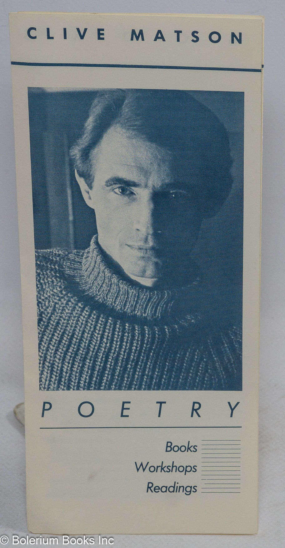 Clive Matson Poetry: books, workshops, readings [brochure] by Matson ...