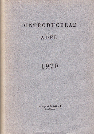 Kalender över ointroducerad adels förening 1970.…