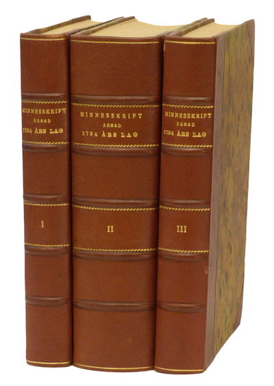Minnesskrift ägnad 1734 års lag av jurister i…