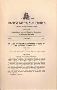 Pilgrim Notes and Queries June 1914, Vol. II No. 6