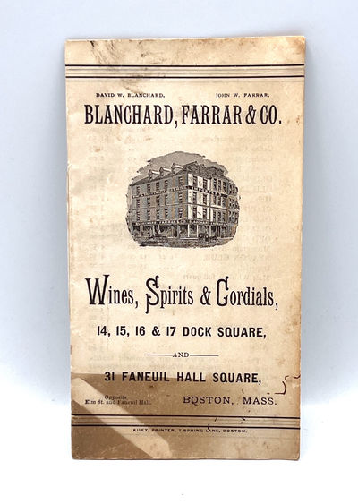 [LIQUOR] [TRADE CATALOG] Wines, Spirits & Cordials