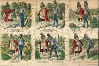 Morality Wooden & Litho Jigsaw Puzzle- Anthropomorphic Dog and Fox