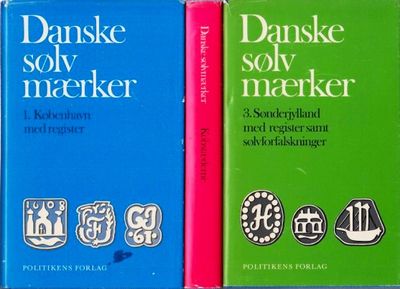 Danske guld og sølvsmedemærker. 3 bind