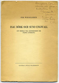 Isac Börk och Suno Engwall. Ett bidrag till…