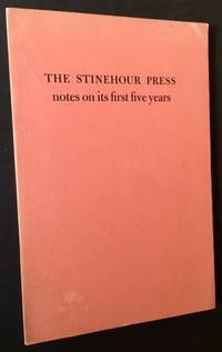 The Stinehour Press: Notes on Its First Five Years