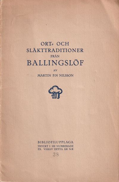 Ort- och släkttraditioner från Ballingslöf av…