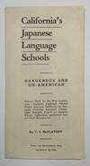 California's Japanese Language Schools: Dangerous and Un-American
